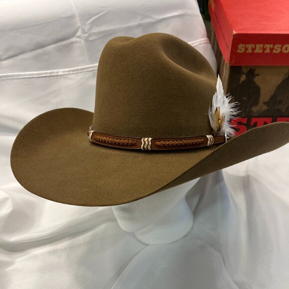 Stetson River Walk Cowboy Hat 4 X BEAVER 4 INCH BRIM • Size: 7 1/8 R - Picture 3 of 7